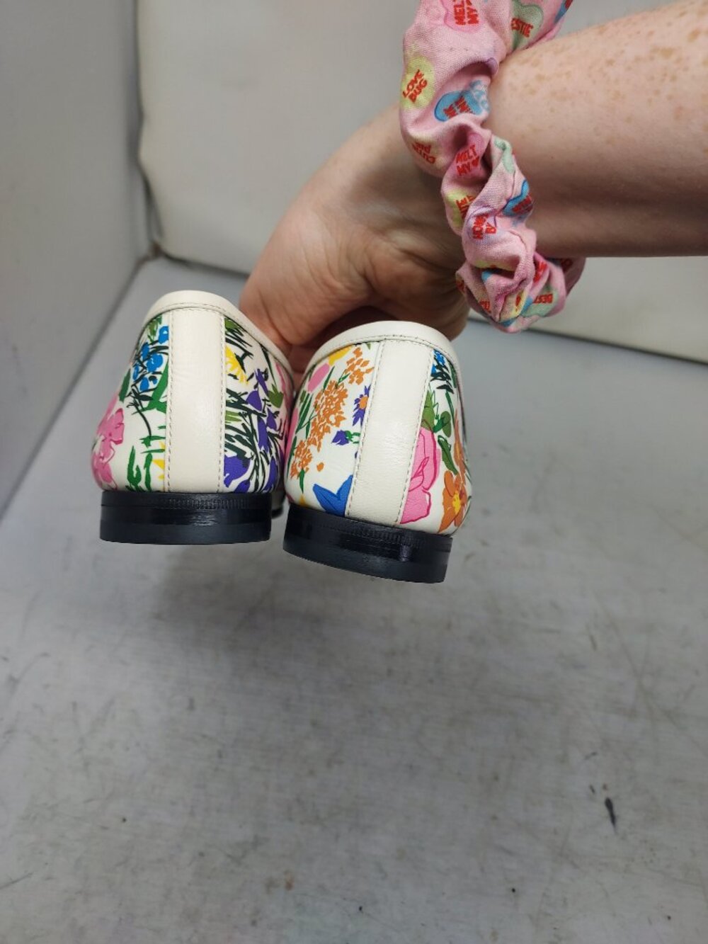 Gucci X KEN SCOTT Jordaan Floral White Horsebit Loafer Shoe - Picture 9 of 11